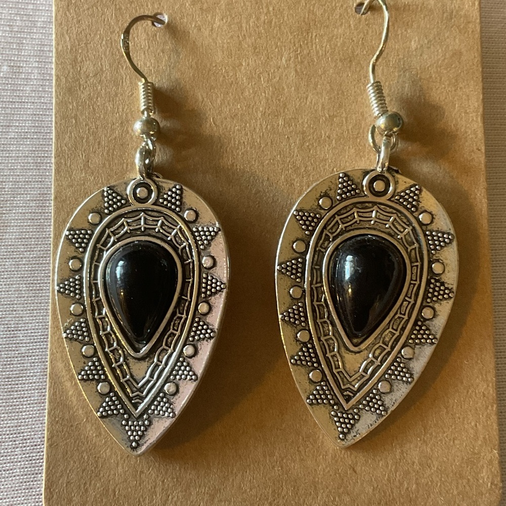 Tibetan/western style teardrop earrings